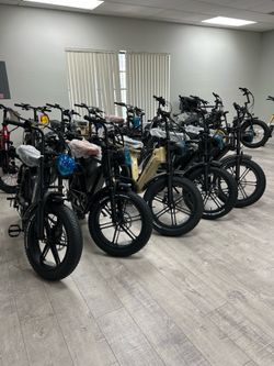 Brand New, Assembled and Ready to Go Moped Styled E-bikes ($750 each)