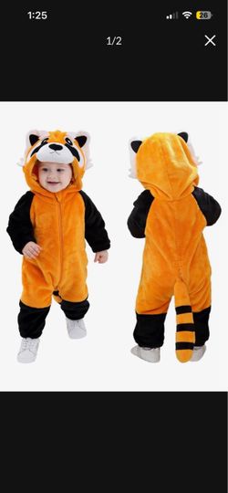 Red Panda Costume Onesie 2-3T