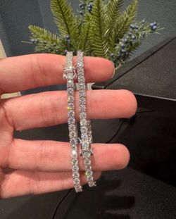 Moissanite tennis bracelet