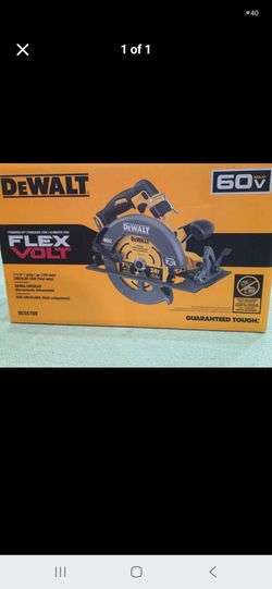 New Dewalt 7 1/4" flexvolt circular saw, tool only
