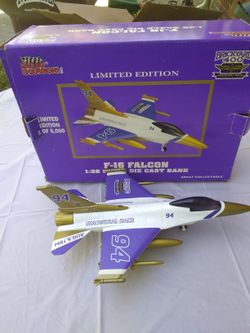 Brickyard 400 F-16 Falcon 1:32 Diecast Bank