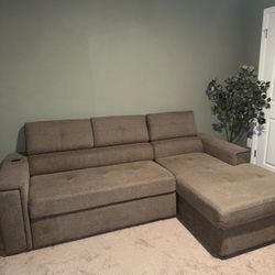 Coleford Brown- Sleeper Couch Sectional