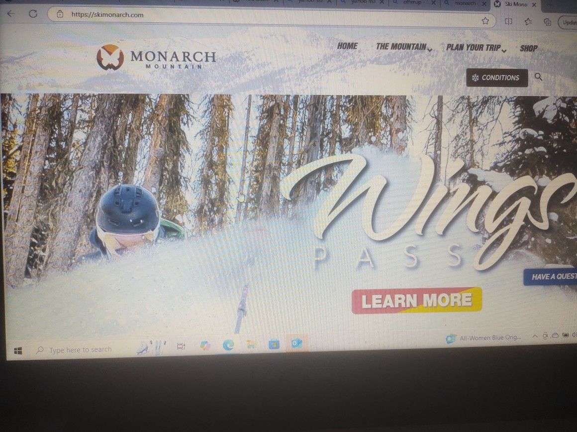 Monarch Lift Ticket Ski Snowboard