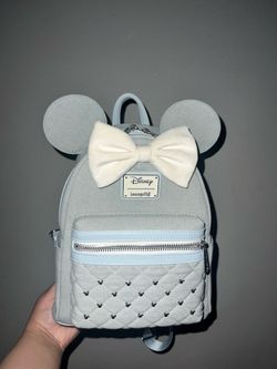 Disney Loungefly Minnie Mouse Denim Mini Backpack
