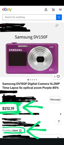 Purple Samsung digital camera