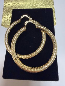 Big Hoops Gold Plated 14K