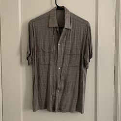 1950s Grey Atomic Fleck Shirt