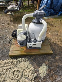 Sand Filter Pump and Pool Saltwater System