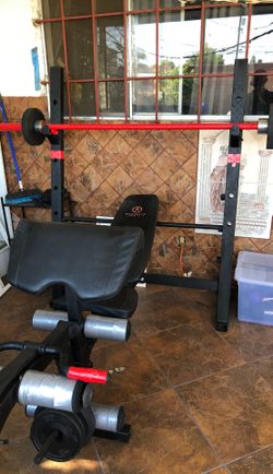 Weights bench press and more Olympic bar