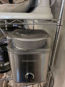 Cuisinart Ice Cream Maker, waffle cone maker, ice cream tubs