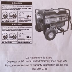 gg 7500 Gas Generator Distributed By UST