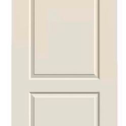 JELD-WEN Caiman 2-Panel No Bore Solid Core Primed Molded Composite Interior Door Slab, 32" x 80"