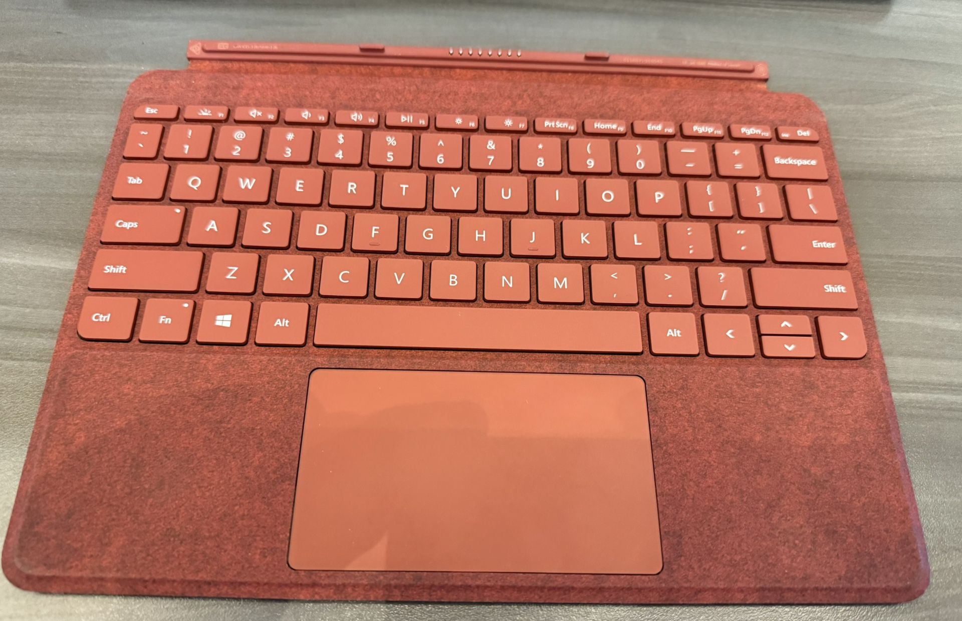 Microsoft 10-in Surface Go 1 2 3 4 Type Cover Keyboard 1840 , Red.