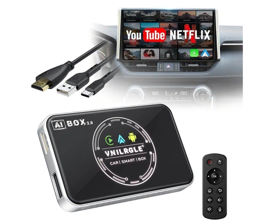 4-in-1 Wireless CarPlay Adapter & Android Auto Wireless Adapter