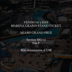Tickets Miami Grand Prix  Formula 1