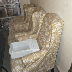 Arm Chairs/ Wing Back Chairs (X 3)