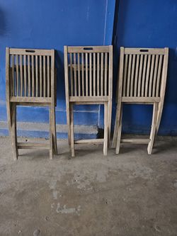 Marine teak chairs