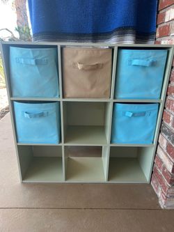 3 Tiered Cubby Shelving Unit