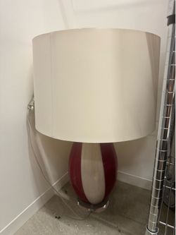 Red Lamp, Modern Home Decor
