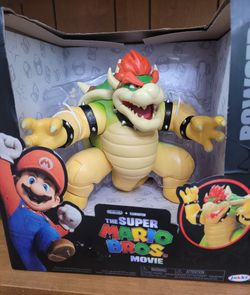 BOWSER Fire Breathing Super Mario Bros Movie Articulated 2023 NEW