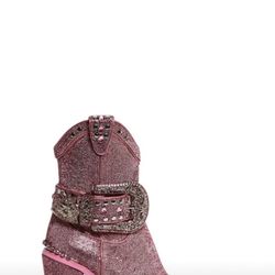 Pink Rhinestone Boots