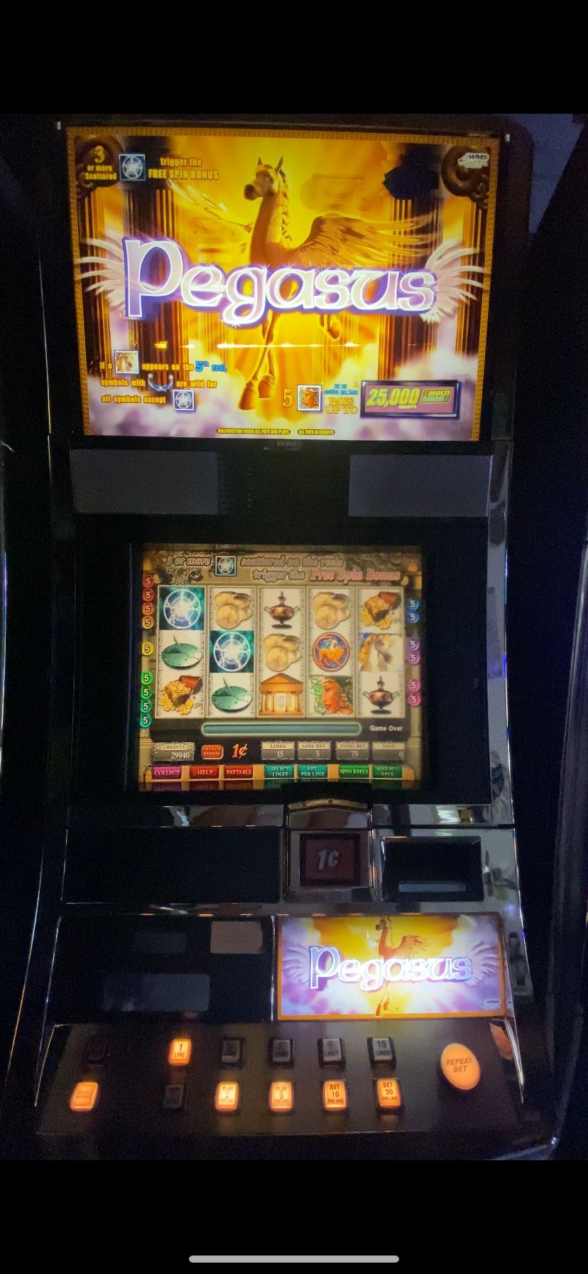 WMS BB1 Slot Machine “Pegasus”
