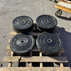 Rogue Bumper Plates Set 230lb (Pair 45/35/25/10) Olympic 2” Home Gym/CrossFit