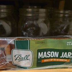 1 time used 32 oz mason jars