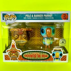 Funko Pop! Walt Disney Enchanted Tiki Room Pele And Barker Parrot Vinyl Figures Disney Parks Exclusive Vaulted  