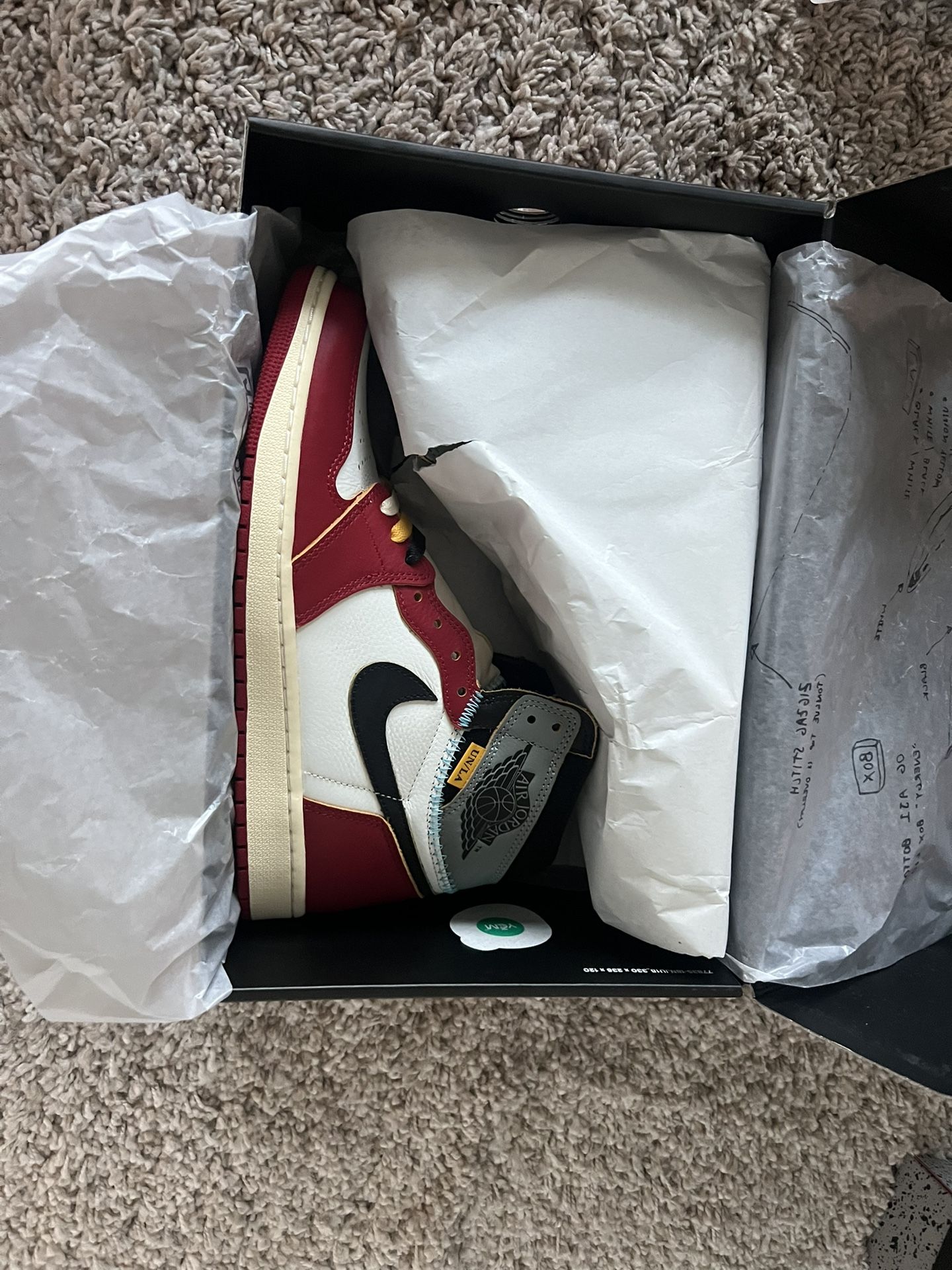 Jordan 1 High Union Chicago Shadow  10.5