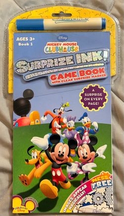 Disney Mickey Mouse Club House Surprize Ink Game Book New