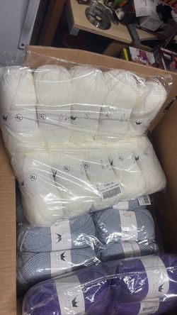 Tivoli XL Yarn Bundle – White, Grey, Purple