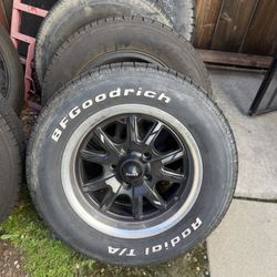 5X4.75 5x120  15x7 Riddler With Tires Rims Wheels 