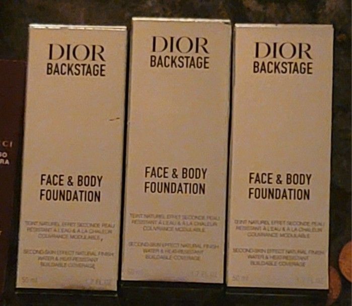 Dior Foundation 3 Different Colors 