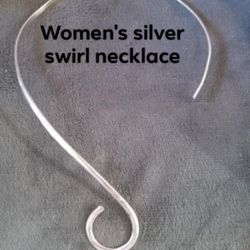 Silver Swirl Necklace