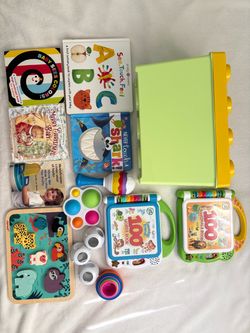 Baby and Toddler Toy and Book Bundle