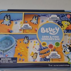 Horizon Group USA Official Bluey Seek & Find Sensory Bin, Ready-to-Use Sensory