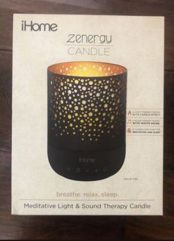 IHome zenergy sound therapy candle light Sound therapy candle