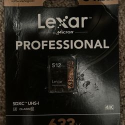 512 GB Lexar 633x SD Card