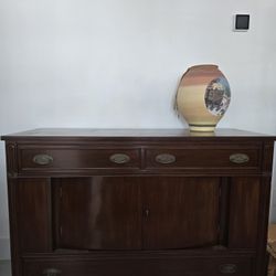 Vintage 4 Piece Set, Drop Leaf Table, Hutch, Buffet, China Cabinet.... 