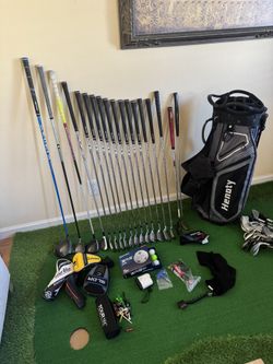 Mens Golf Nike Taylormade and more Awesome Brand name set New Henoty stand bag