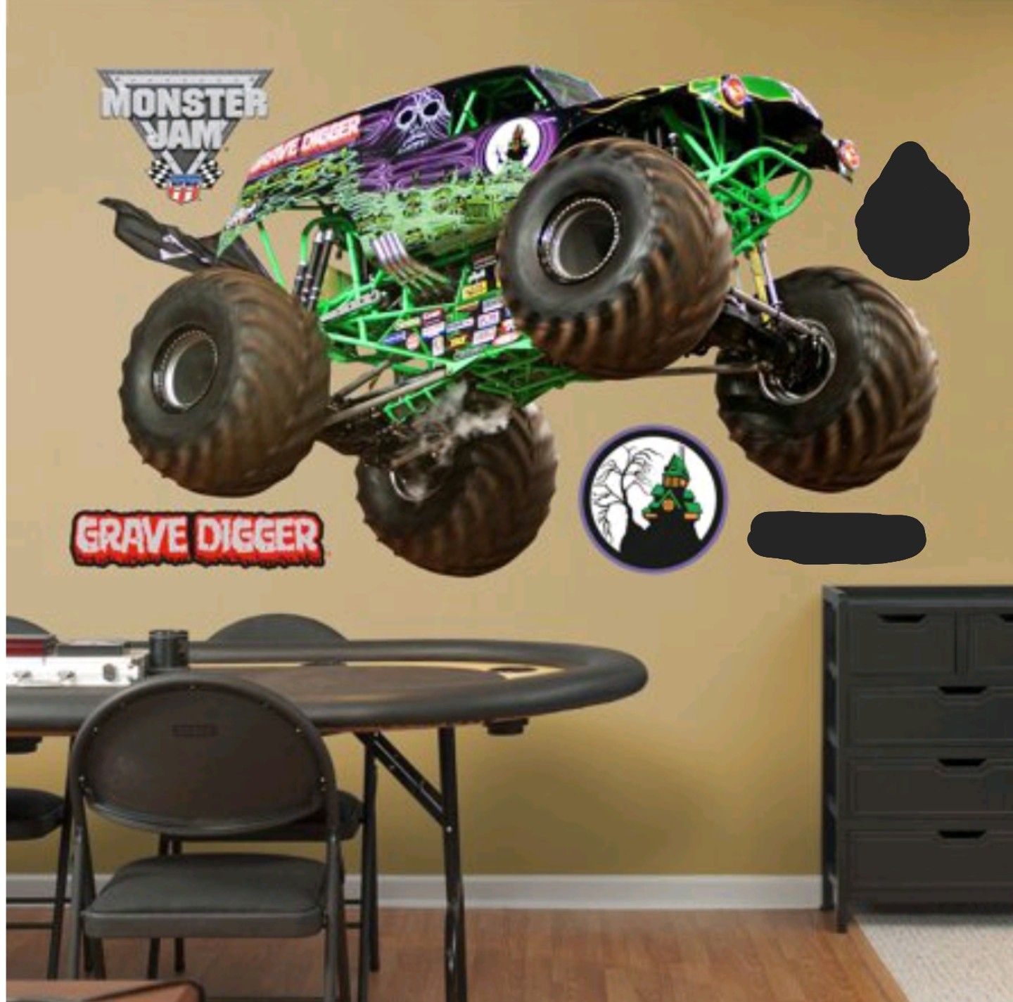 Grave Digger Monster Jam FatHead large wall decal