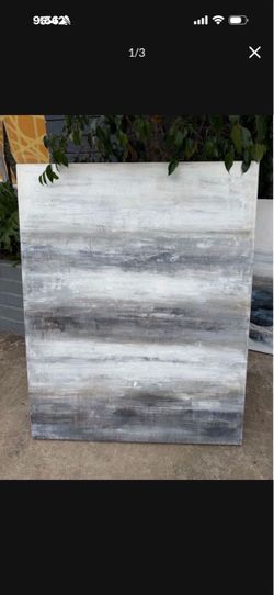 Vintage oil on canvas signed 50 by 40
