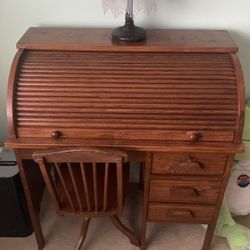 Desk and chair antique for child or very small person