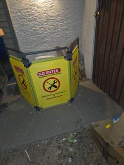 CERLMLAND Safety Engineering Barricade Sign