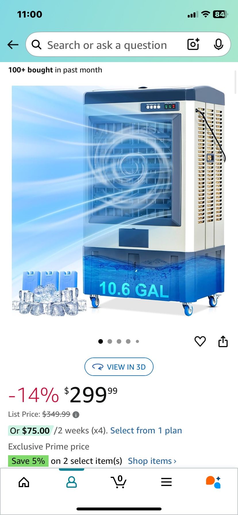 Air Cooler 10.6gallon