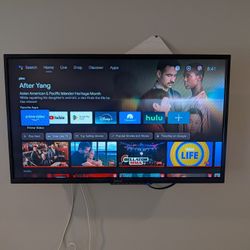32-In lcd TV with antenna and Google Smart TV stick. Good condition. Includes remote.