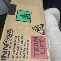 Innova Heat and Massage Inversion Table ITM5900 brand new in box.
