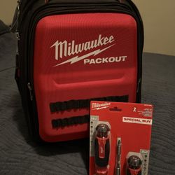 Bagpack Milwaukee PackOut with screwdriver kit