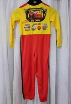 Halloween Costume Lighting McQueen Pit Crew Boys size 4-6